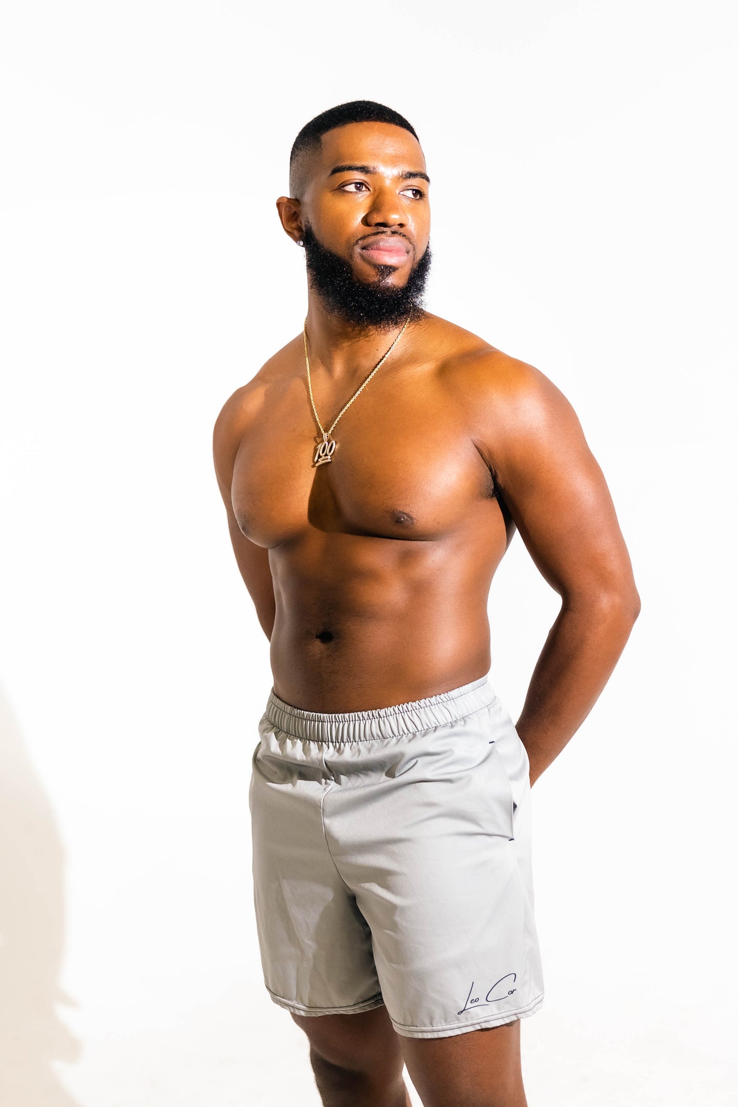 Light Gray King Athletic Shorts
