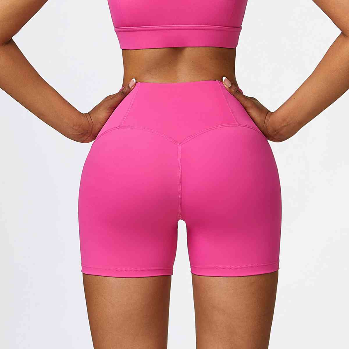 Wide Waistband Slim Fit Shorts