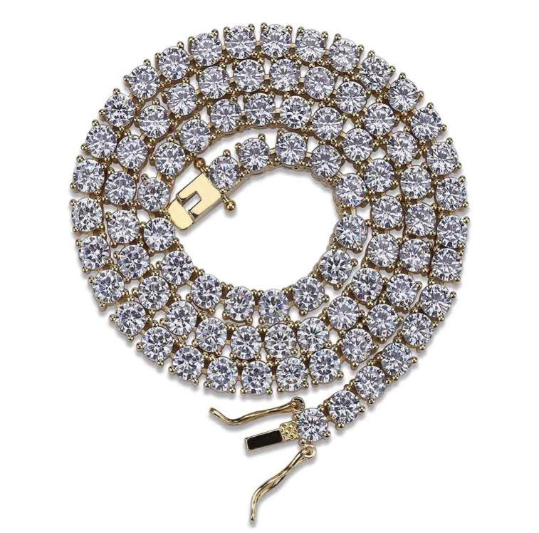 Gold Tennis Rope Chain - 4MM