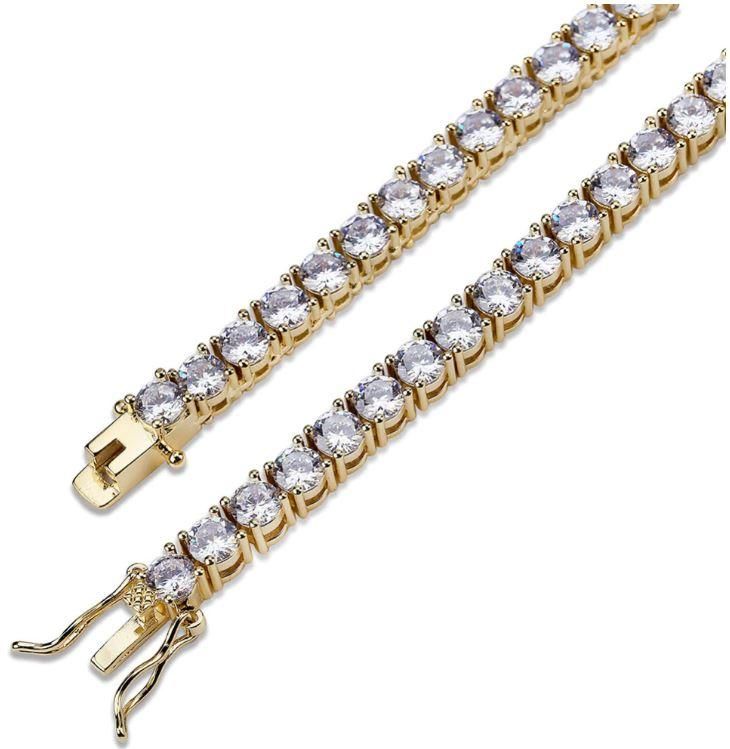 Gold Tennis Rope Chain - 4MM
