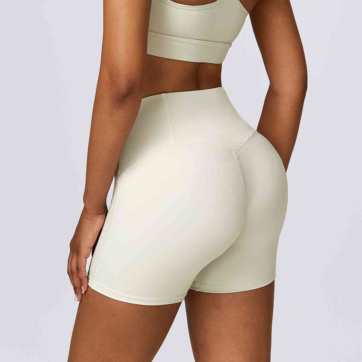 Wide Waistband Slim Fit Shorts
