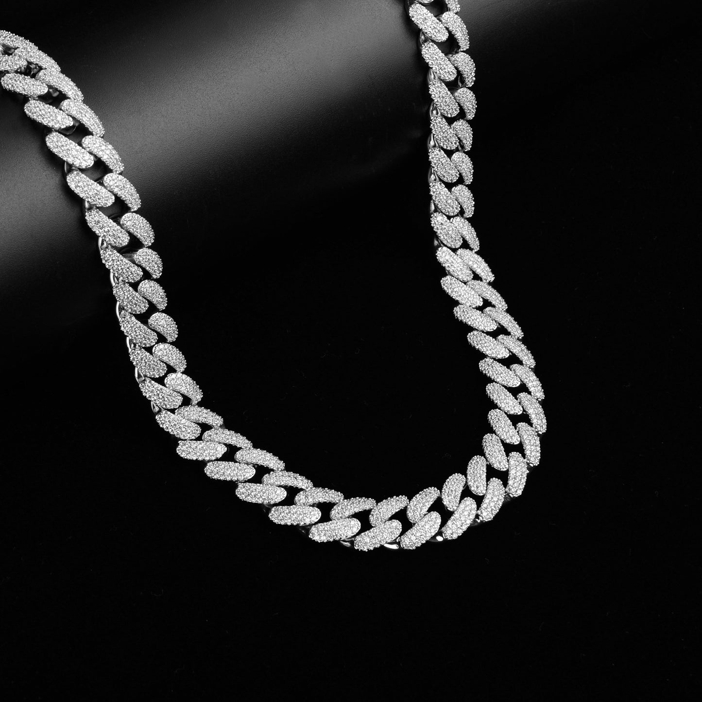 White Gold Cuban Link Chain