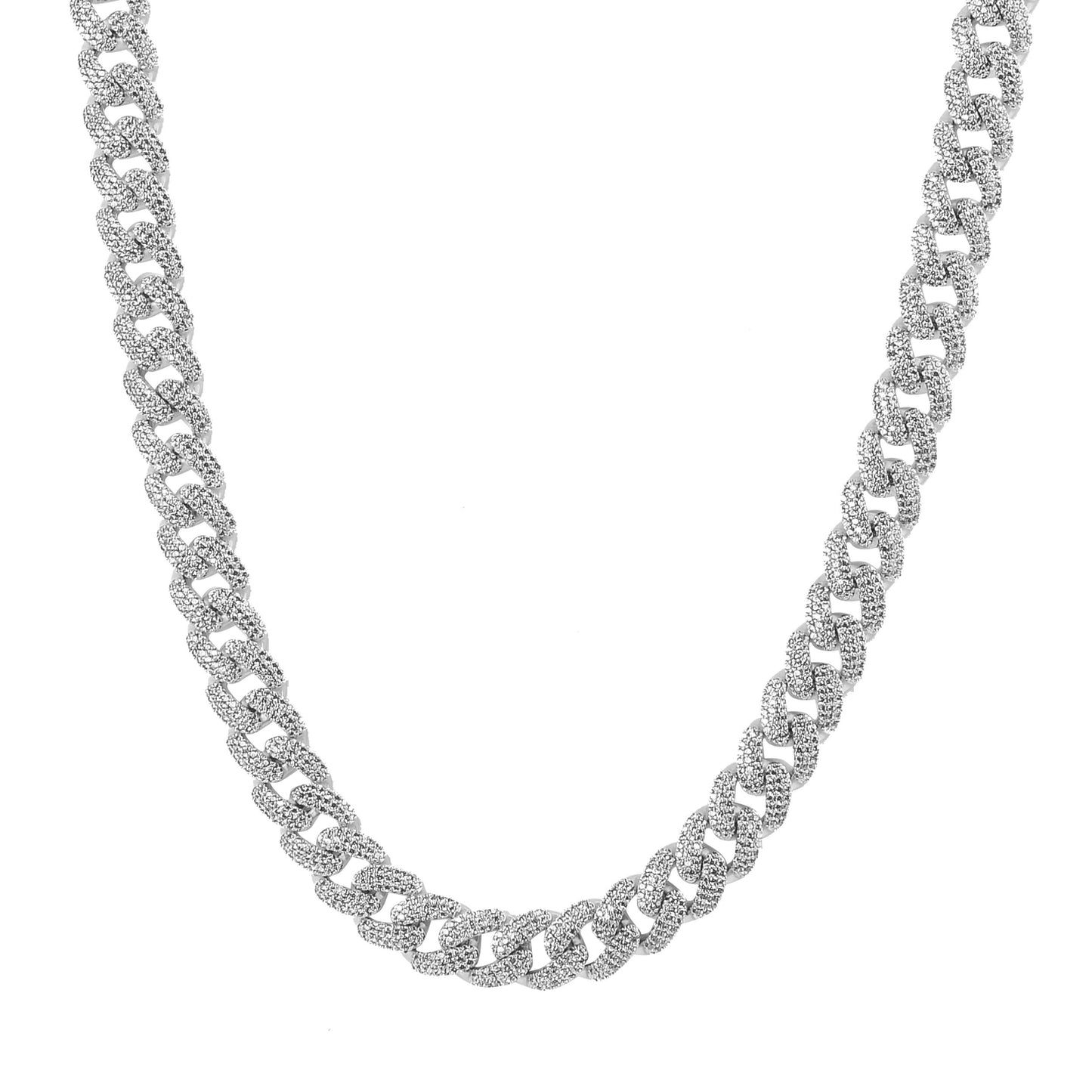 White Gold Cuban Link Chain