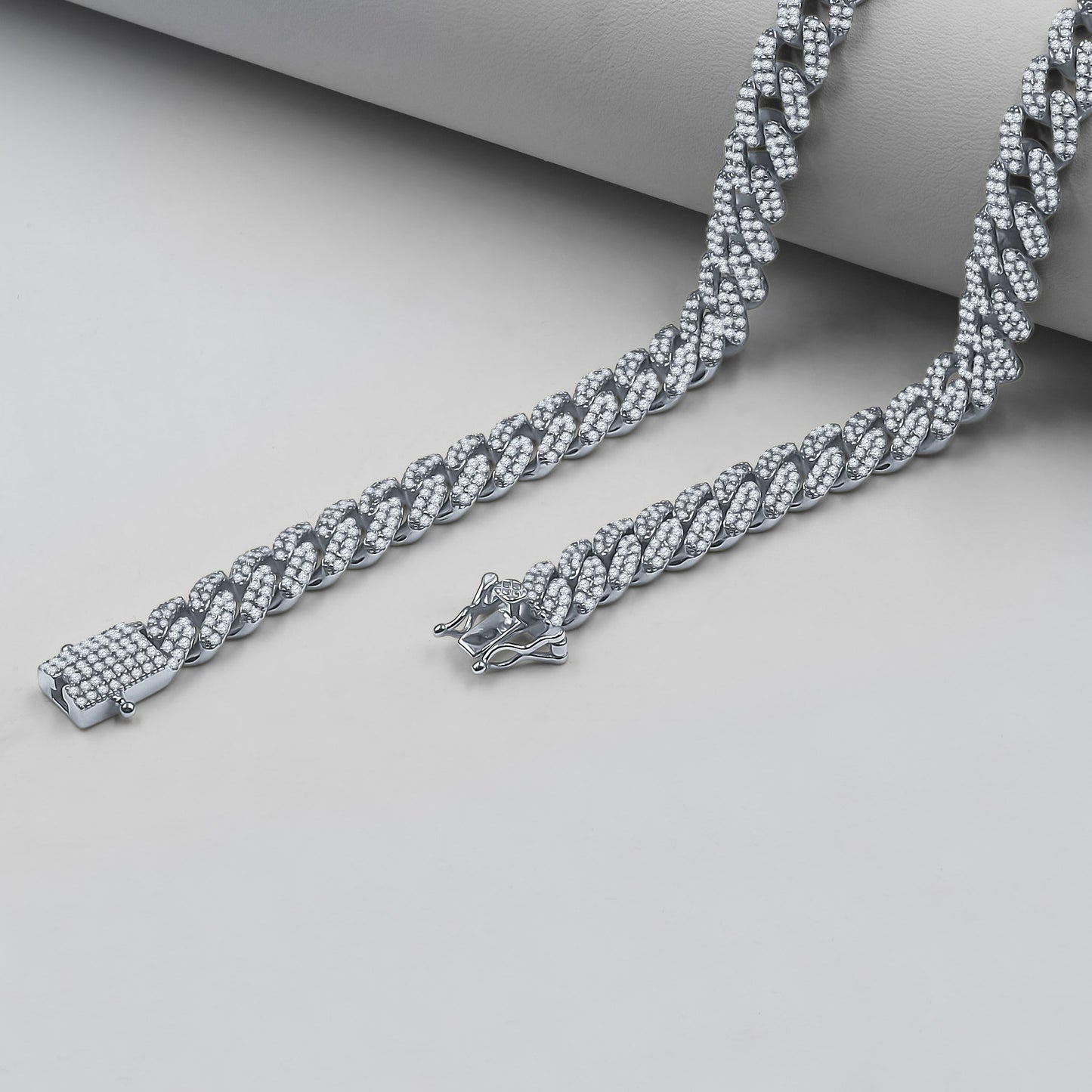 Silver Cuban Link Chain - 10MM - Leo Cor by Forte