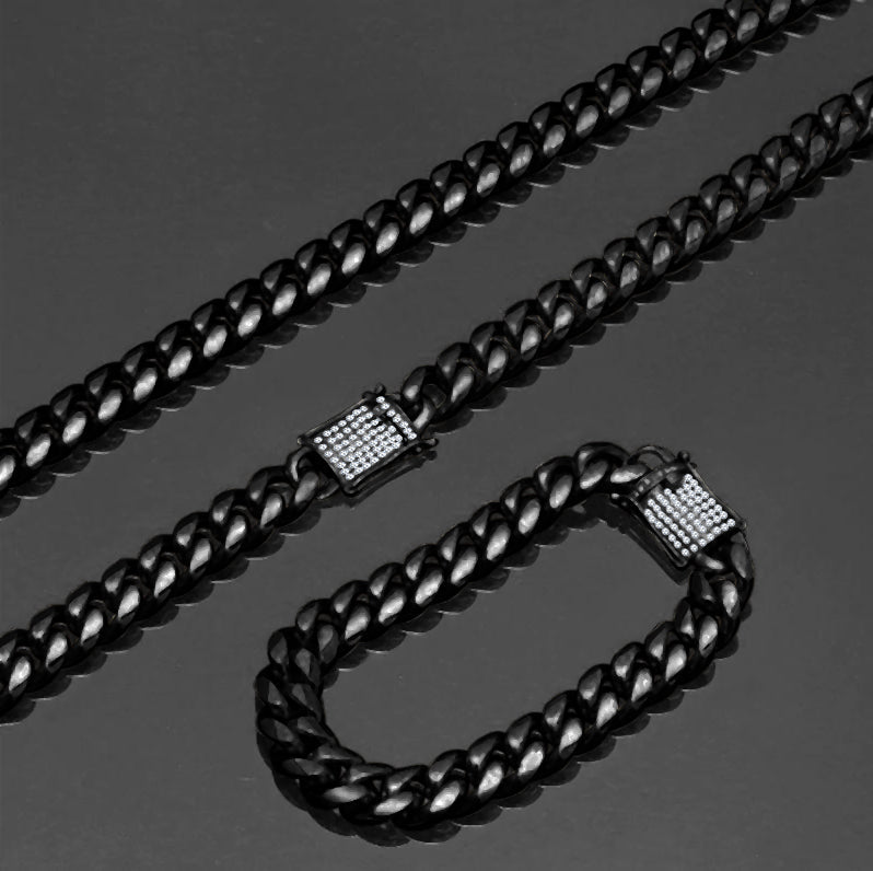 Black cuban link - black ice