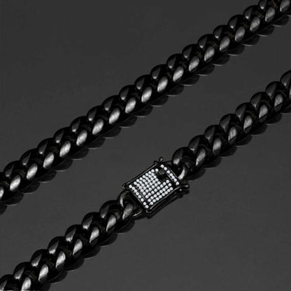 Black Ice Stainless Steel Chain - 8MM - Leo Cor by Forte
