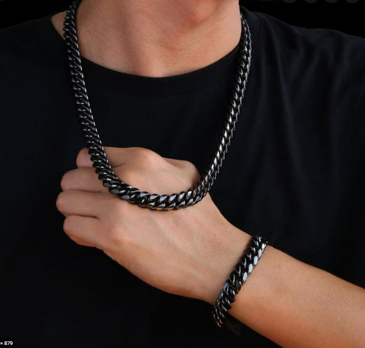 Black cuban link - black ice