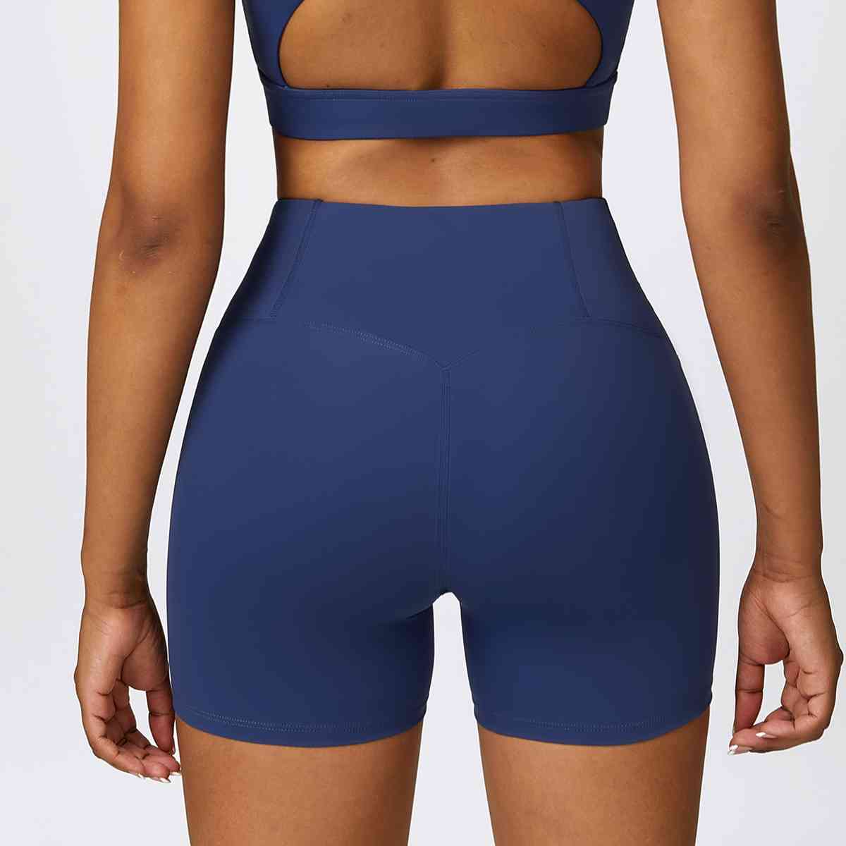 Wide Waistband Slim Fit Shorts
