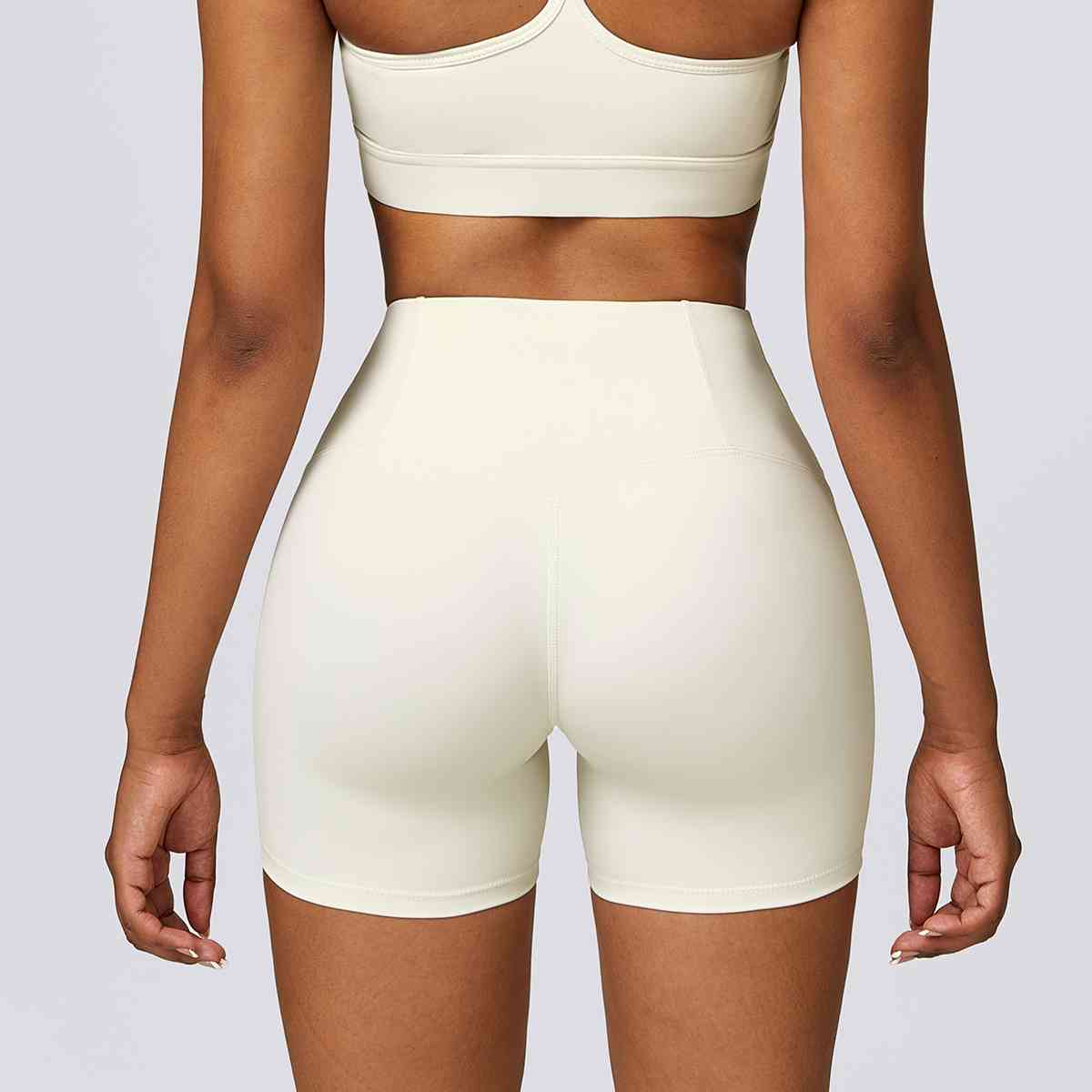 Wide Waistband Slim Fit Shorts