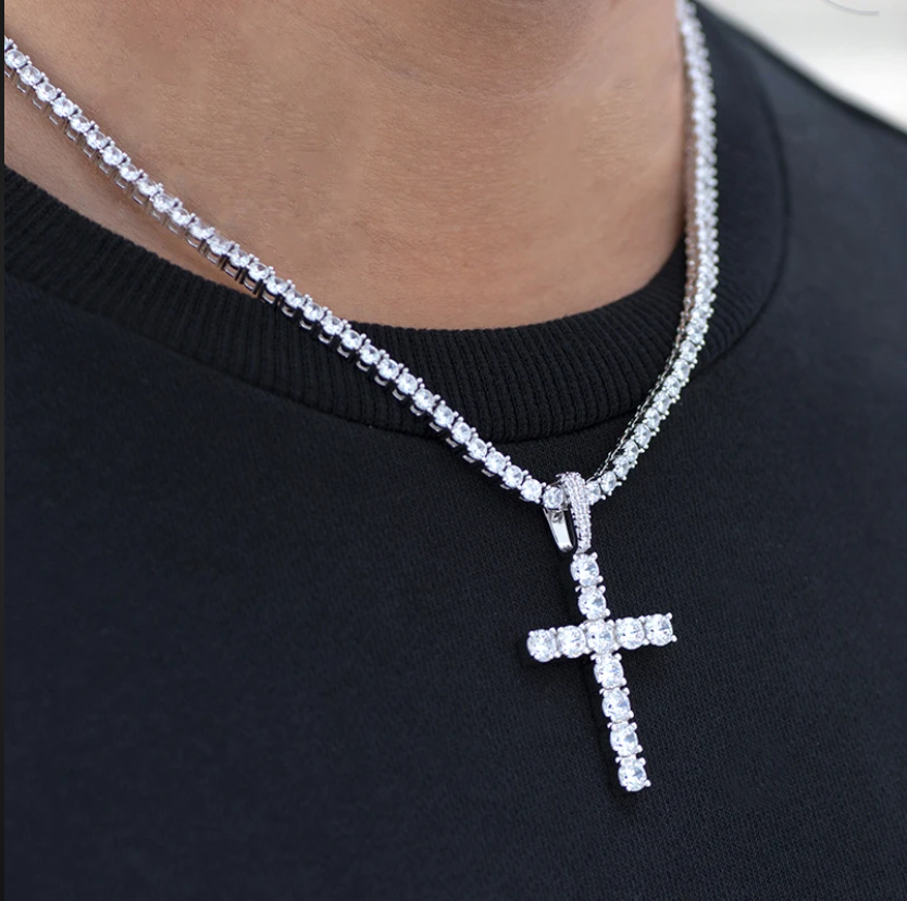 Tennis 2025 cross necklace
