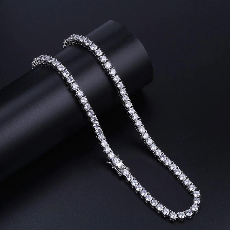 Cross Pendant Tennis Chain diamond