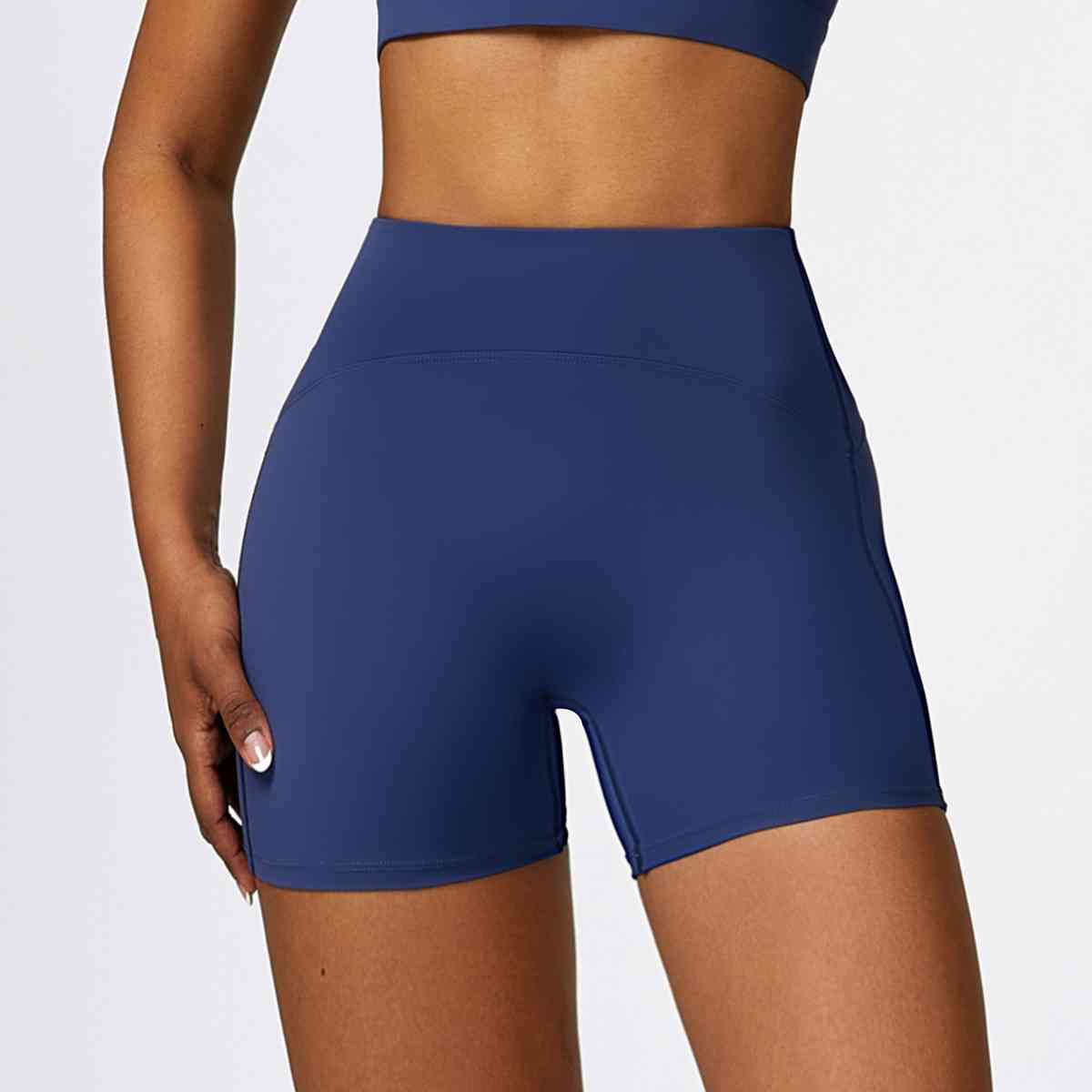Wide Waistband Slim Fit Shorts
