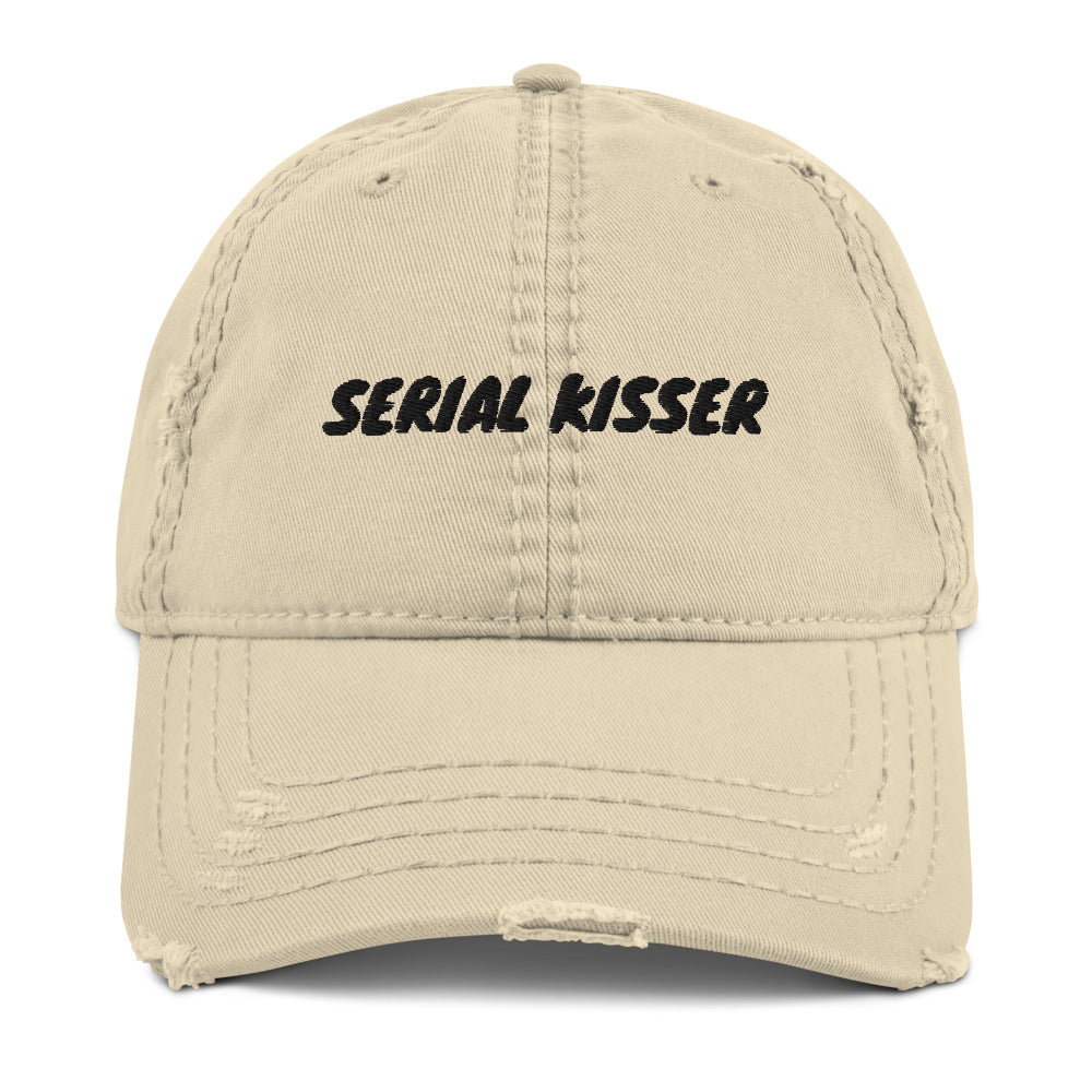 Distressed “Serial Kisser” Dad Hat - Leo Cor by Forte