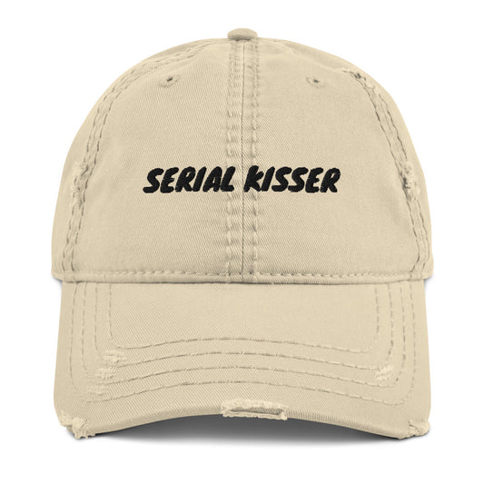 Distressed “Serial Kisser” Dad Hat - Leo Cor by Forte