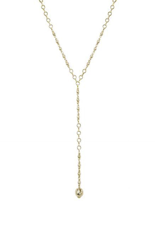 Gold Lariat Necklace