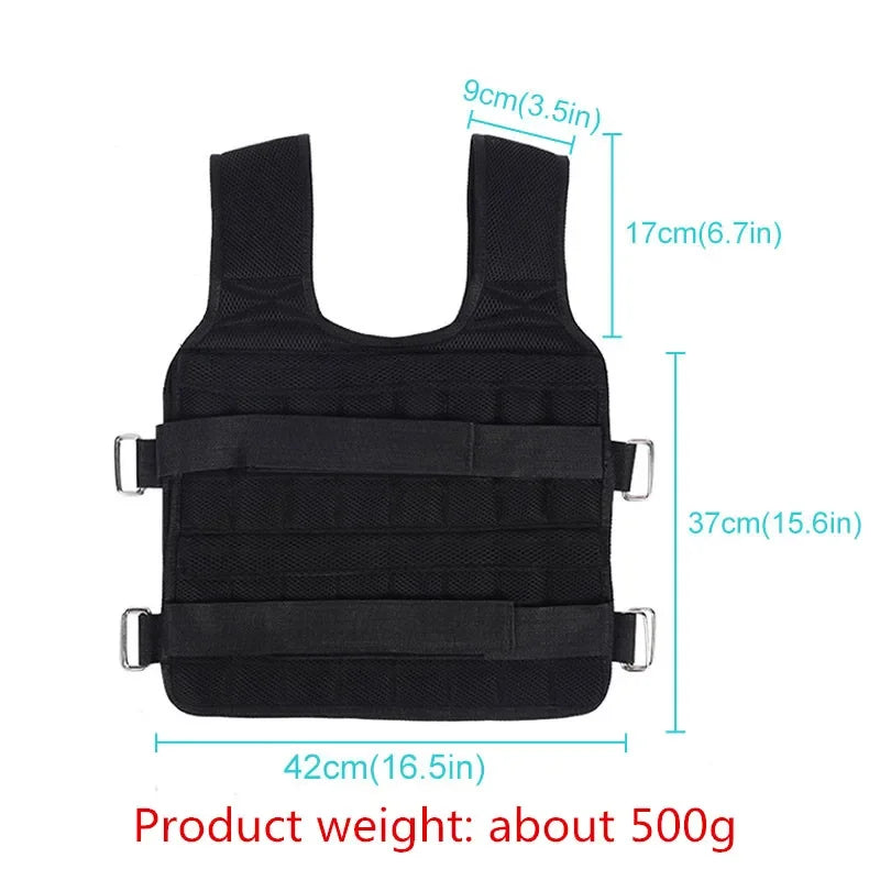 Adjustable Weighted Training Vest (Up to 40lbs)