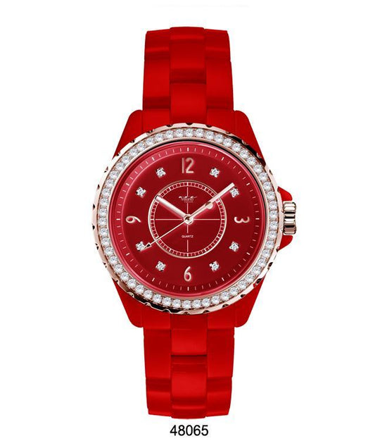 Bloody Red Watch - Iced Bezel