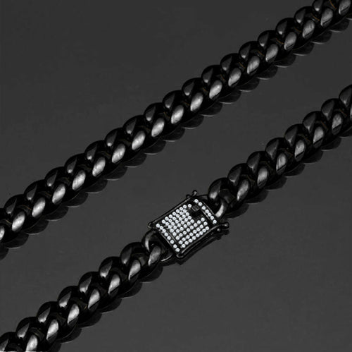 Black Ice Stainless Steel Chain - 8MM - Leo Cor by Forte