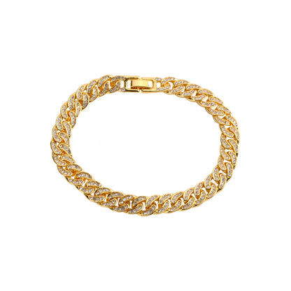 Gold Cuban Bracelet - 8MM