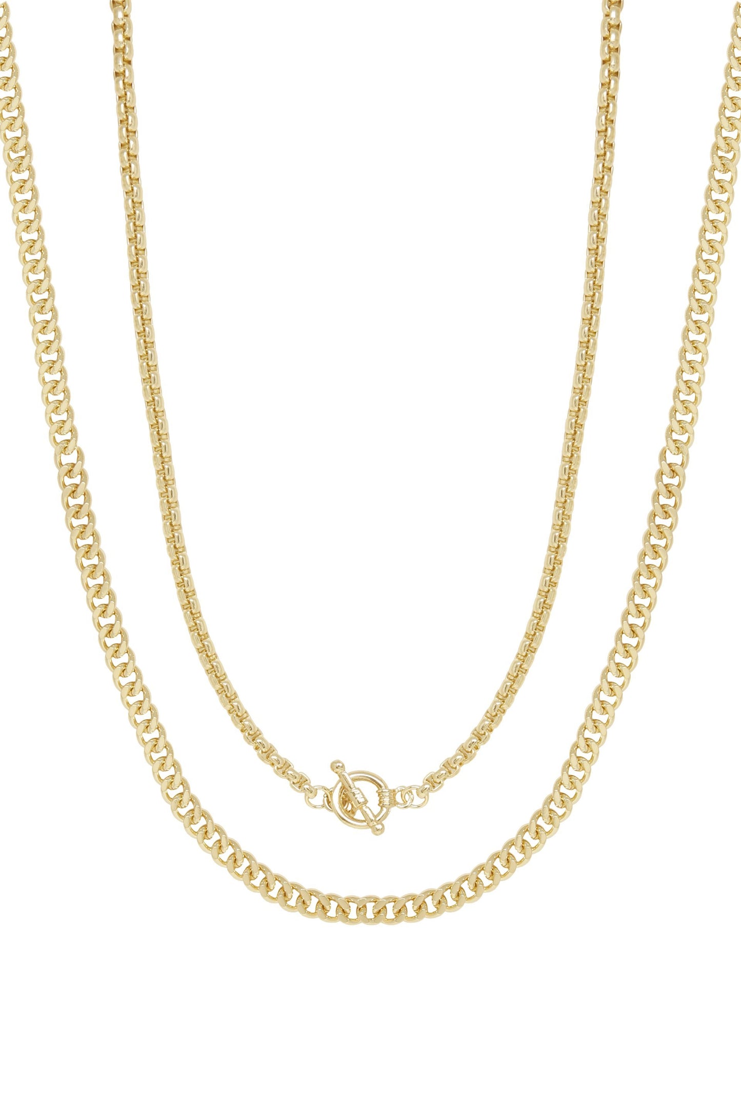 Gold Plated Double Necklace