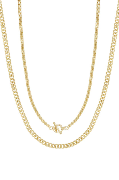 Gold Plated Double Necklace