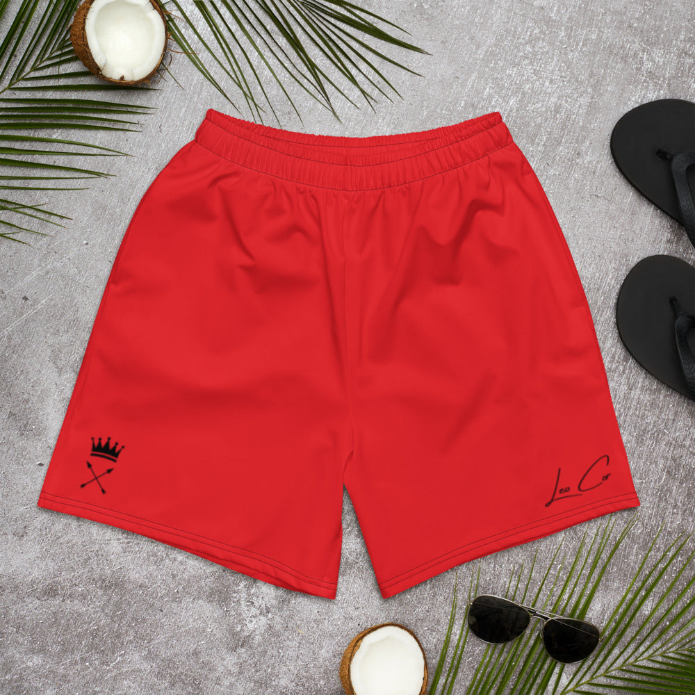 Leo Cor King Athletic Shorts (Red) - Leo Cor by Forte