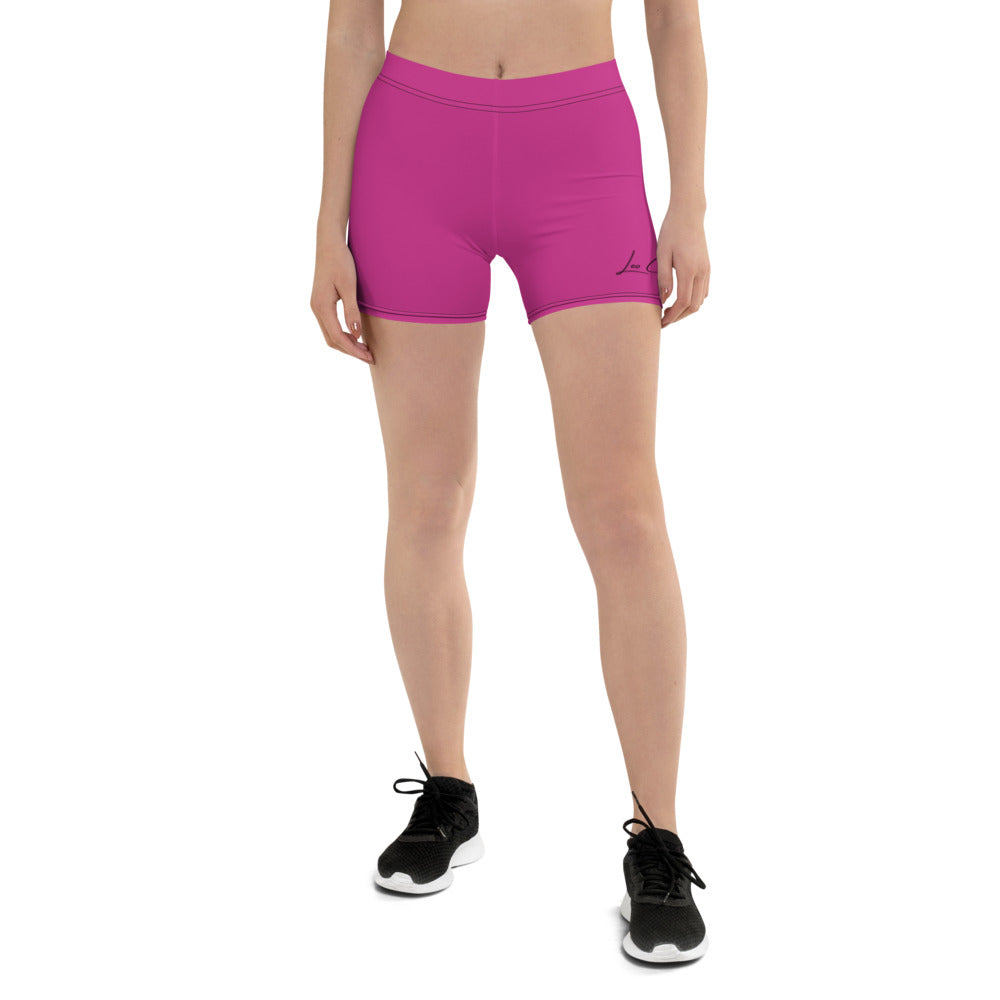 Queen X Gym Shorts (Pink) - Leo Cor by Forte