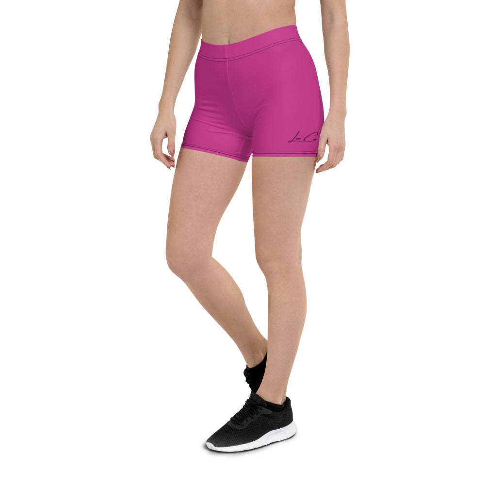 Queen X Gym Shorts (Pink) - Leo Cor by Forte