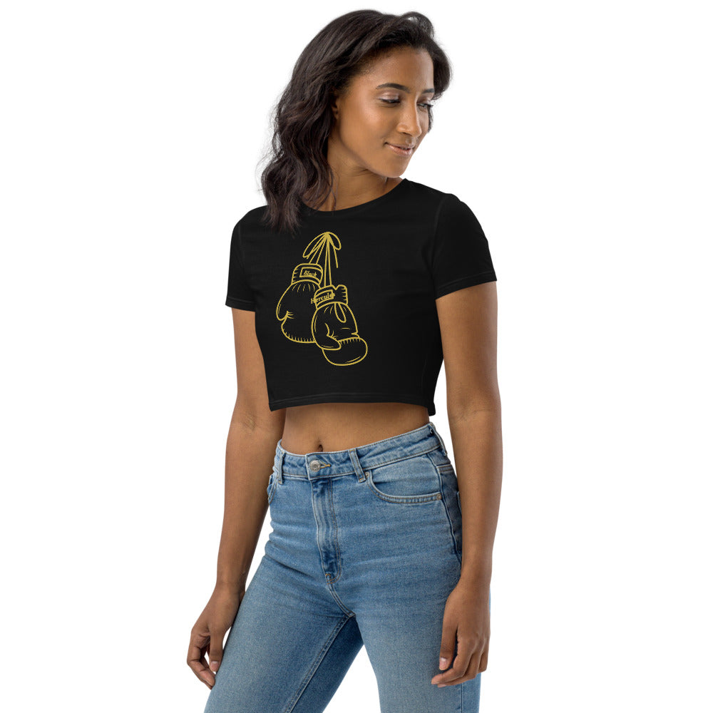 Black HER-cules Crop Top - Leo Cor by Forte